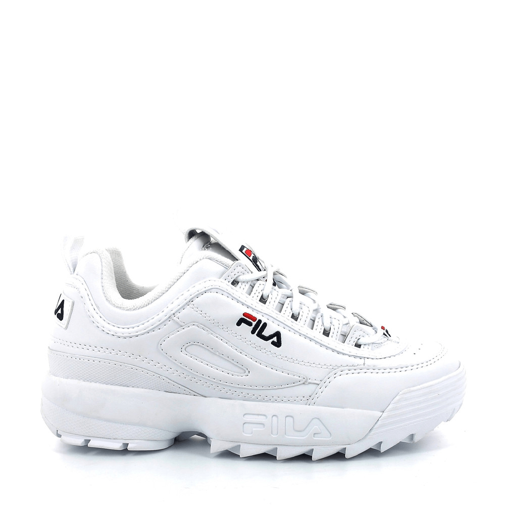 fila disruptor low donna rosso