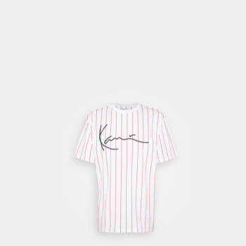 Karl Kani Signature Pinstripe Tee- Maglietta Uomo Bianca