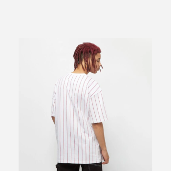 Karl Kani Signature Pinstripe Tee- Maglietta Uomo Bianca