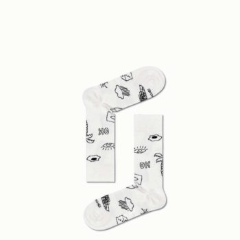 Happy Socks Set Regalo 4 paia Black & White