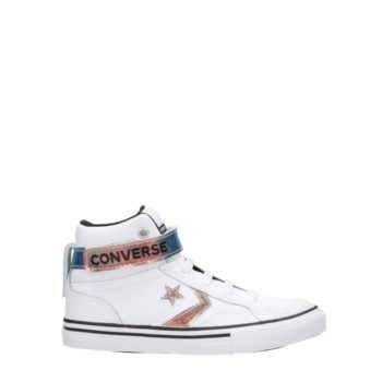 Converse Pro Blaze Sneakers bambina bianco/glitter