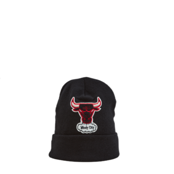 Mitchell & Ness Chenille Logo Cuff Knit Bulls Berretto uomo