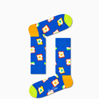 Happy Socks Toasted Egg Set Regalo 1 paio di Calzini 41-46