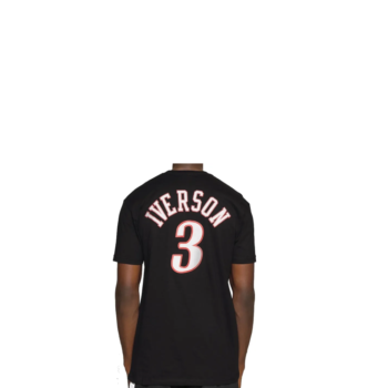 Mitchell&Ness T-shirt Name and Number Sixers Iverson 3