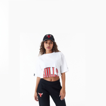 New Era T-shirt Crop Wmns Chicago Bulls