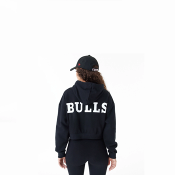 New Era Felpa NBA Crop Hoodie Wmn