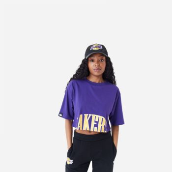 New Era T-shirt Crop Los Angeles Lakers